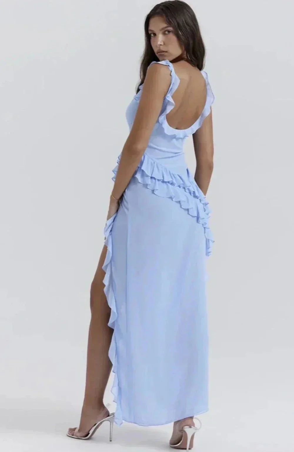 Sylvia Ruffle Maxi Dress