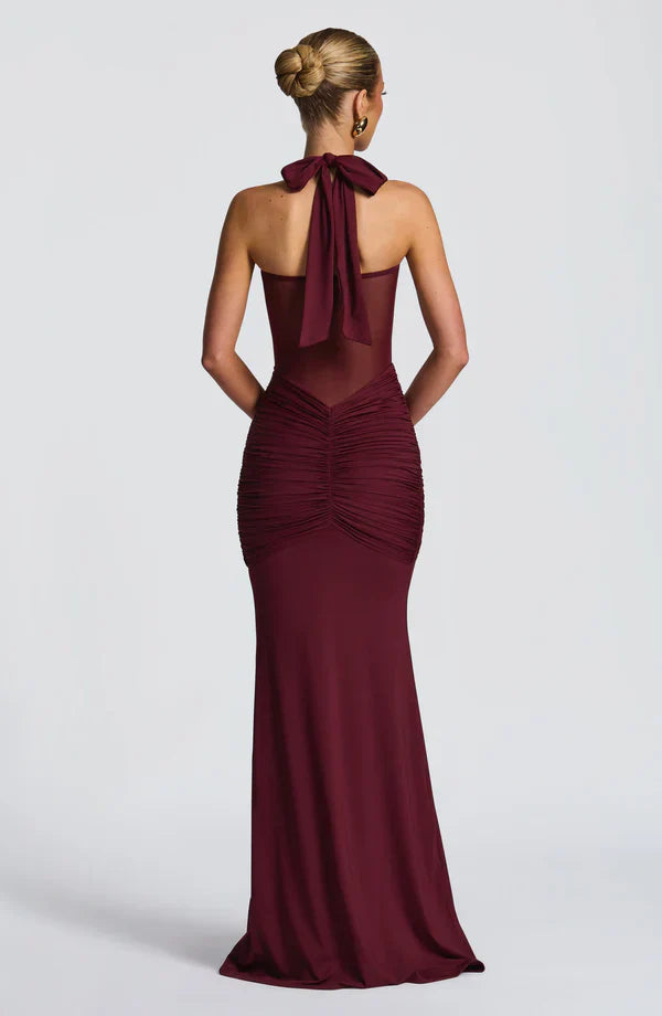 Victoria Ruched Maxi Dress