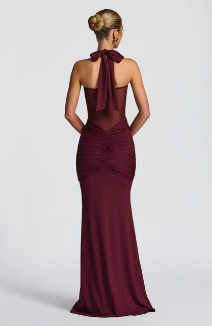 Victoria Ruched Maxi Dress