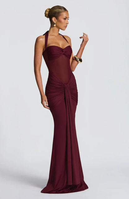 Victoria Ruched Maxi Dress